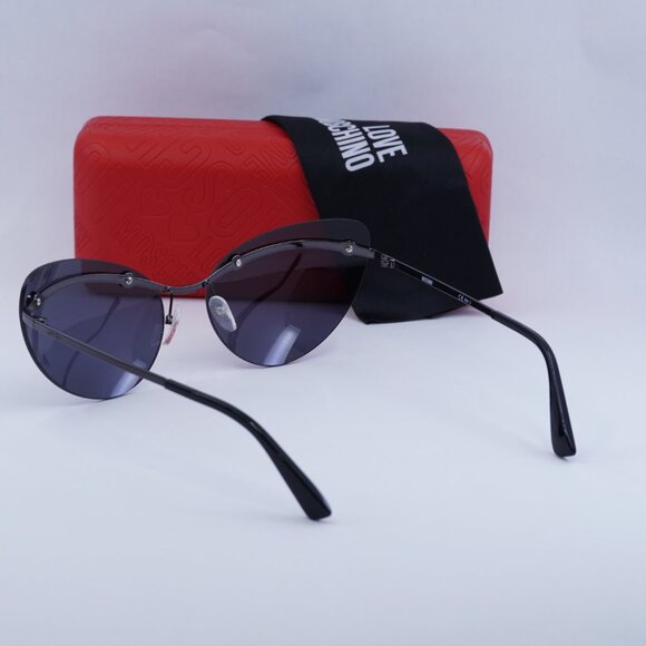 Final Price! Moschino MOS082/S 0V81 IR Black/Grey Sunglasses - Picture 4 of 10